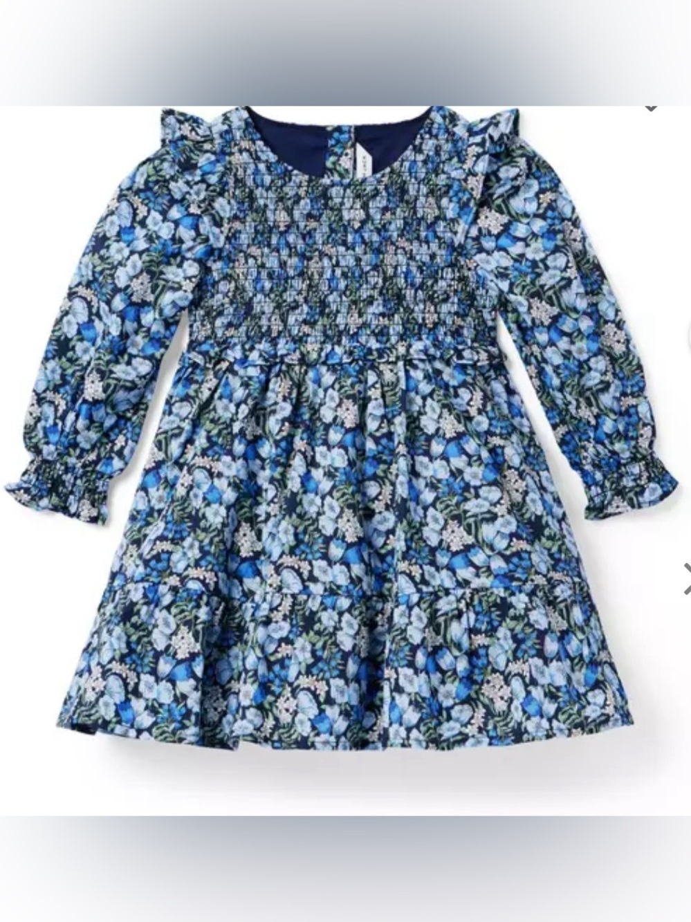 Janie and Jack | The Eloise Smocked Dress in Merchant Marine Floral Size 6